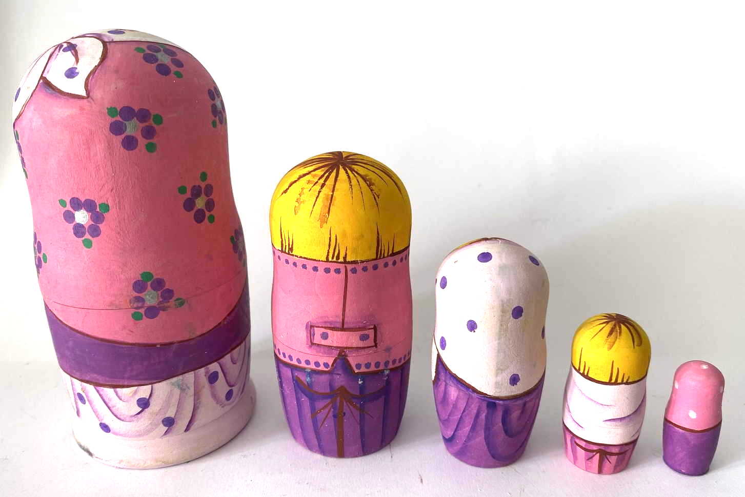 Belyakova Tea Time Nesting Dolls - 5 Nested Set
