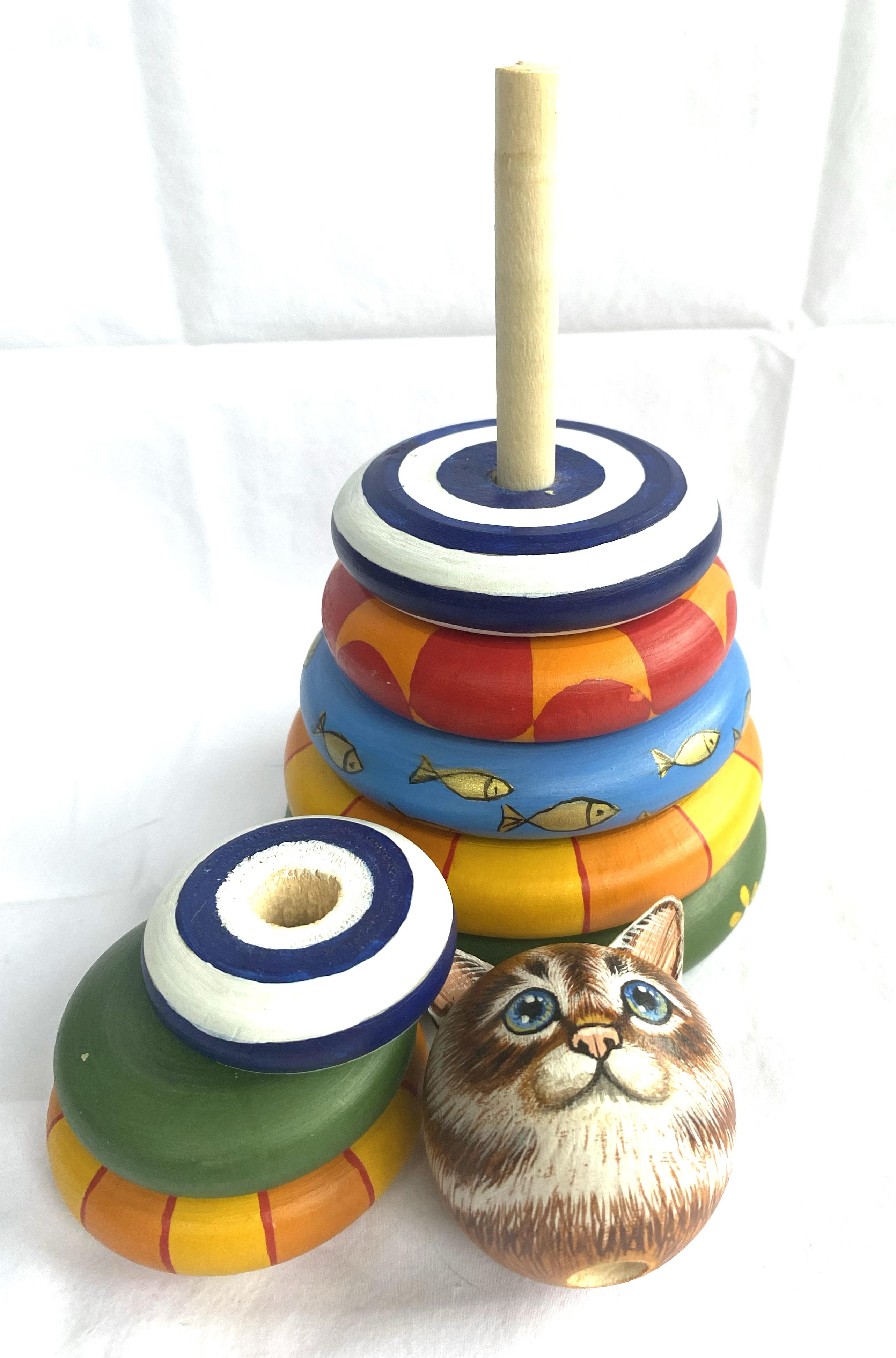 Wooden Toy – counting cat