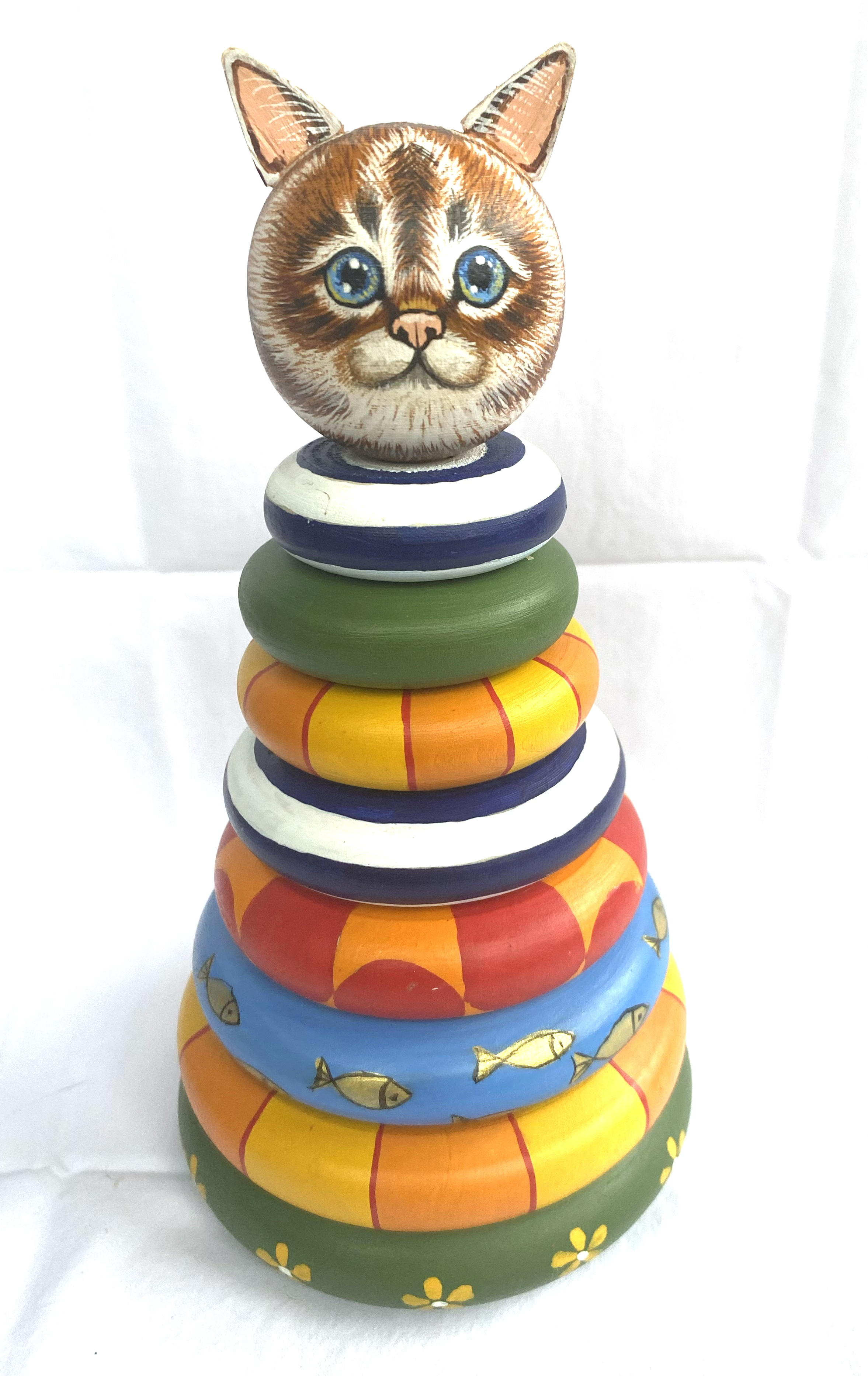 Wooden Toy – counting cat