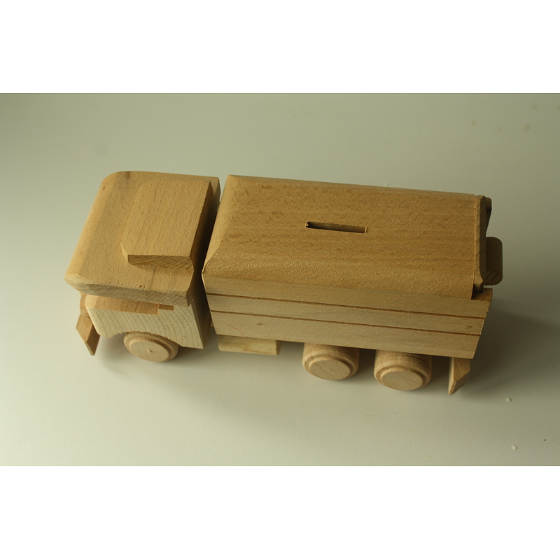 Wooden Vehicles - car money box (small) 