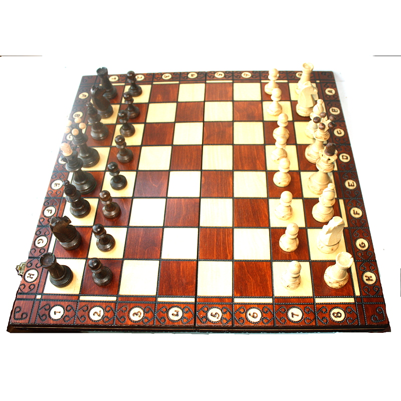 Wooden Chess Set Consul brown