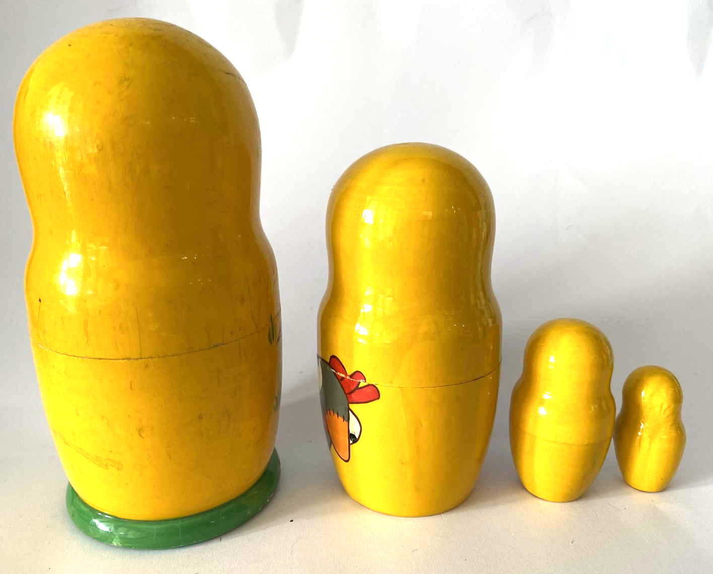 Russian Folk Tale Animal Characters Nesting Dolls - 4 Nested Set