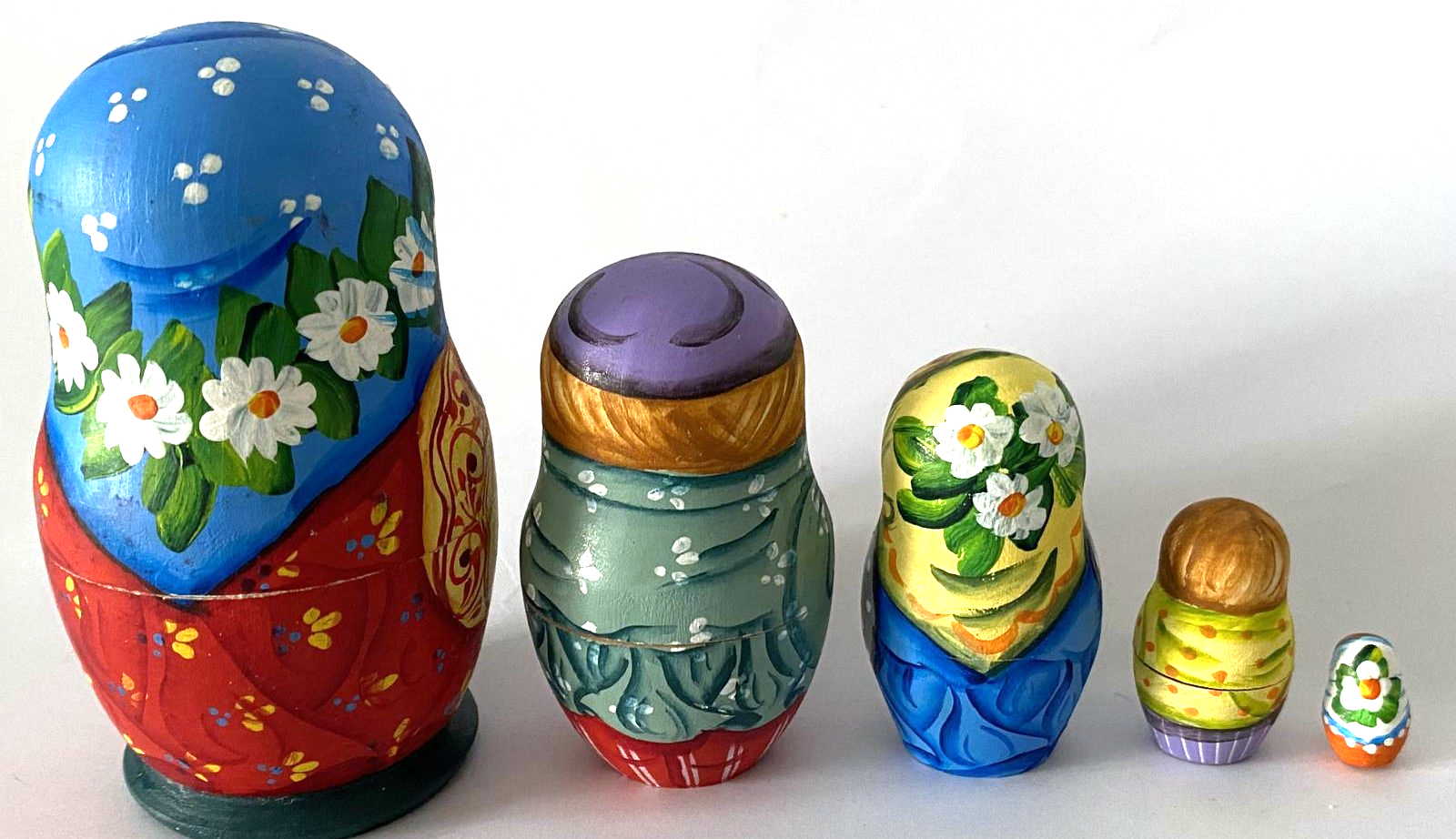 Artist Matryoshka – Everyday Characters by Tanya Morozova – 5 Nested Set – 90mm