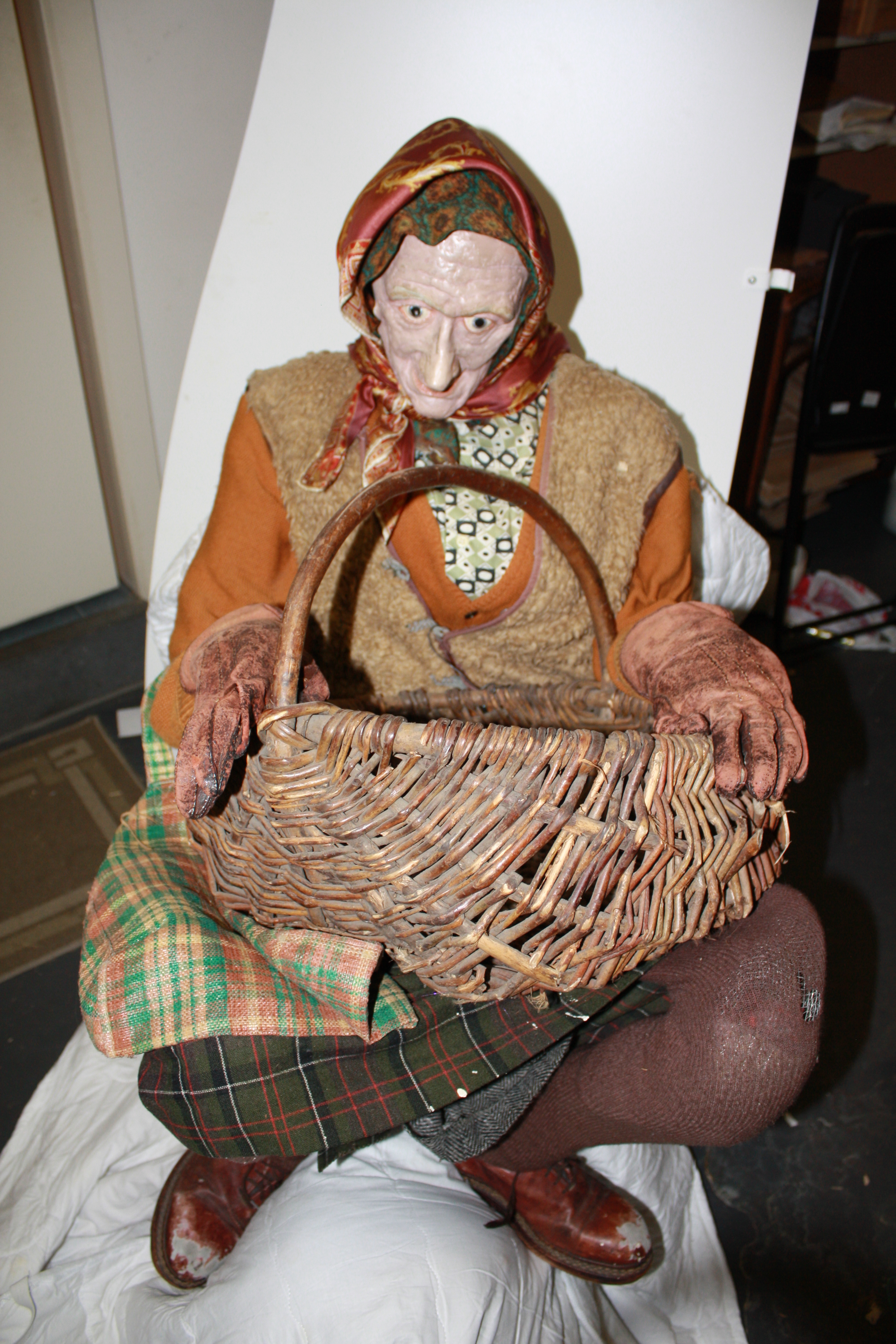 Babushka lifesize Eastern European Grandmother by Pavel Althamer