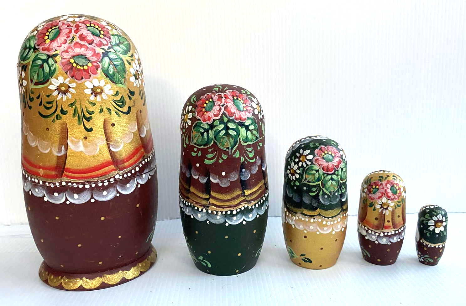 Artists Matryoshka woman with Russian costume