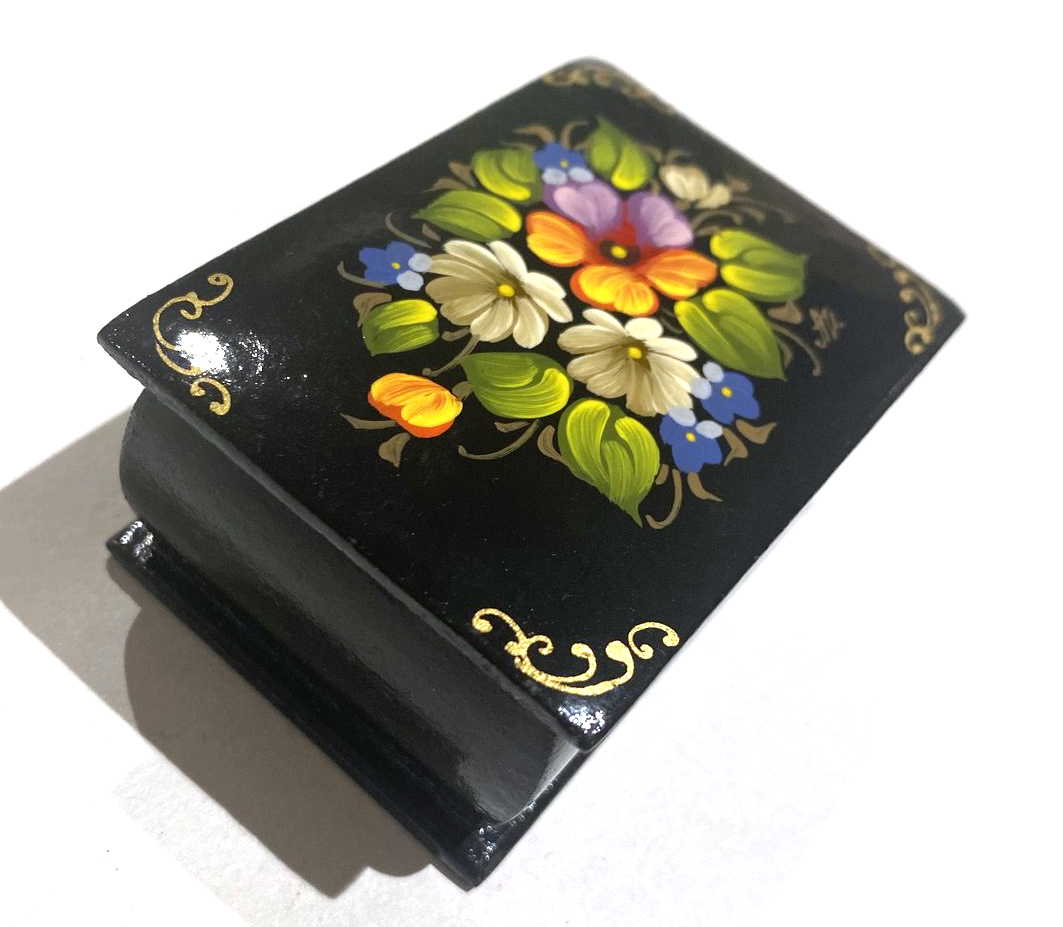 Summer Bouquet Lacquer Trinket Box