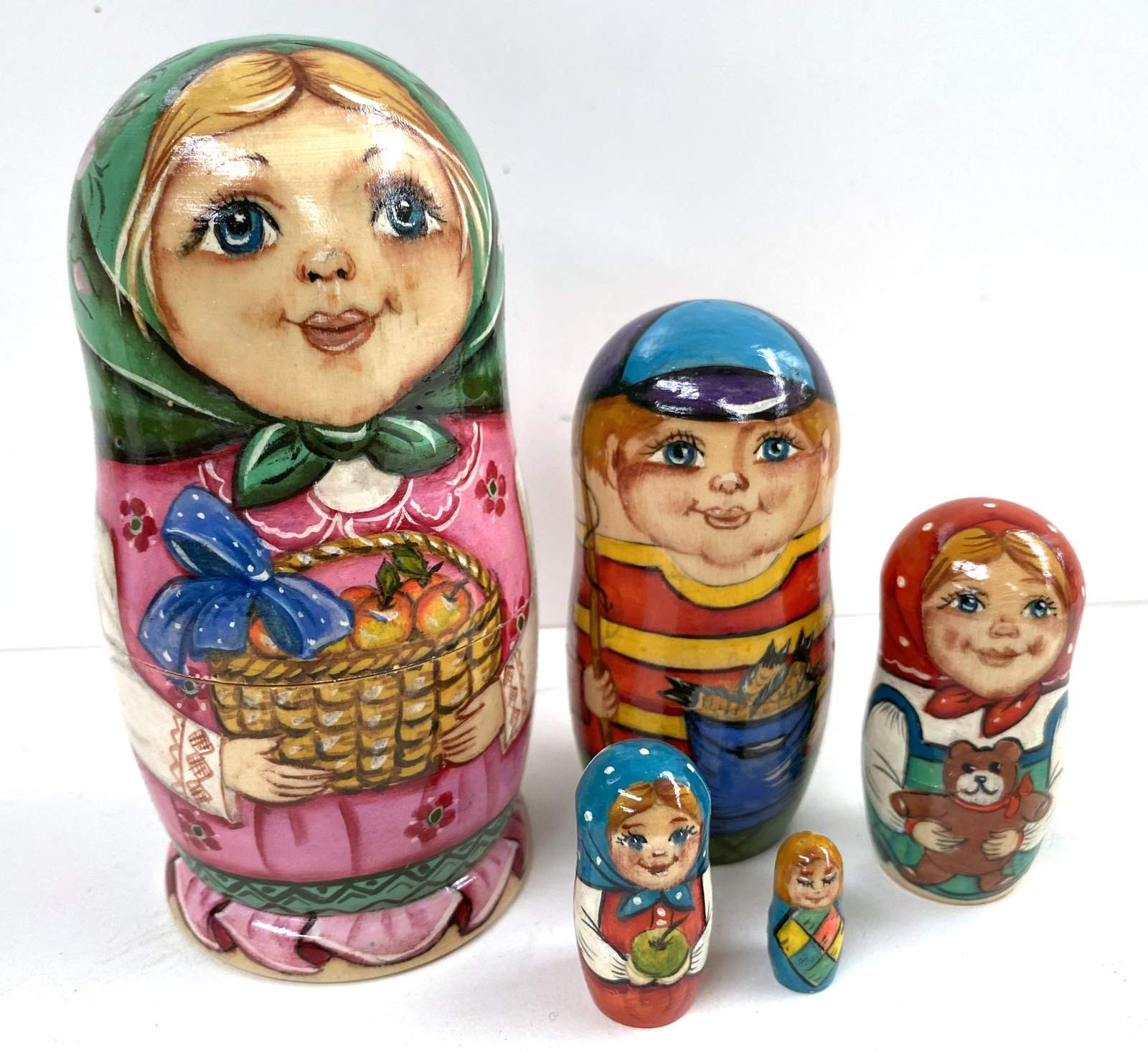 Artist Matryoshka – Autumn Harvest by Belyakova – 5 Nested Set