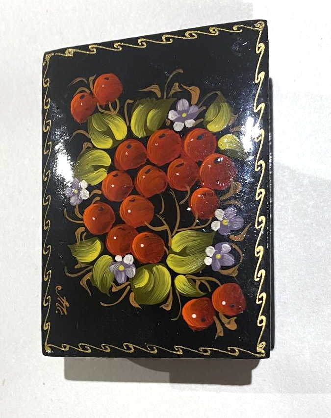 Rowan Berries Lacquer Trinket Box