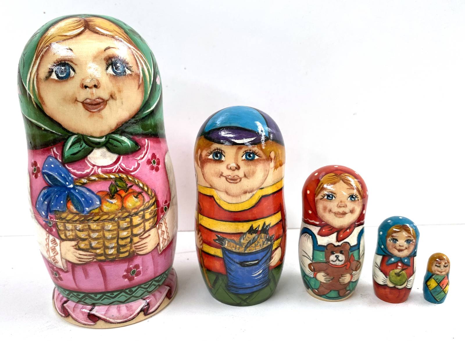 Artist Matryoshka – Autumn Harvest by Belyakova – 5 Nested Set