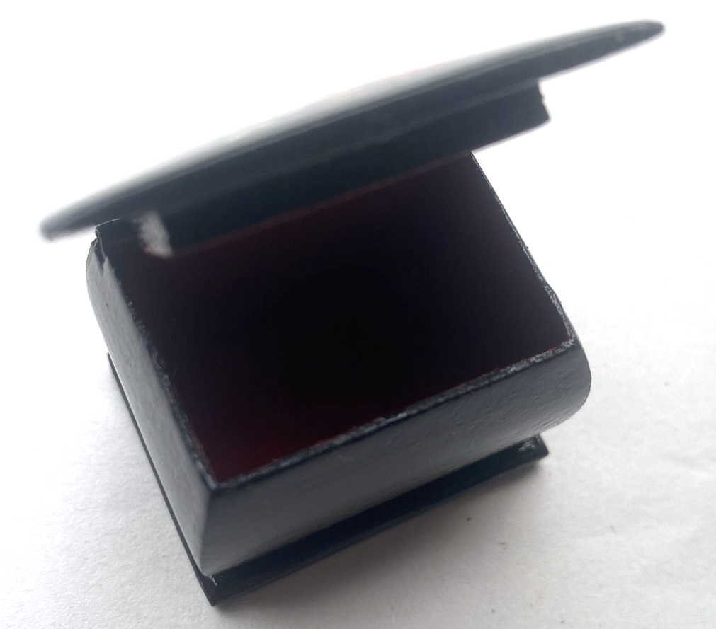 Peach Rose Lacquer Trinket Box (small)