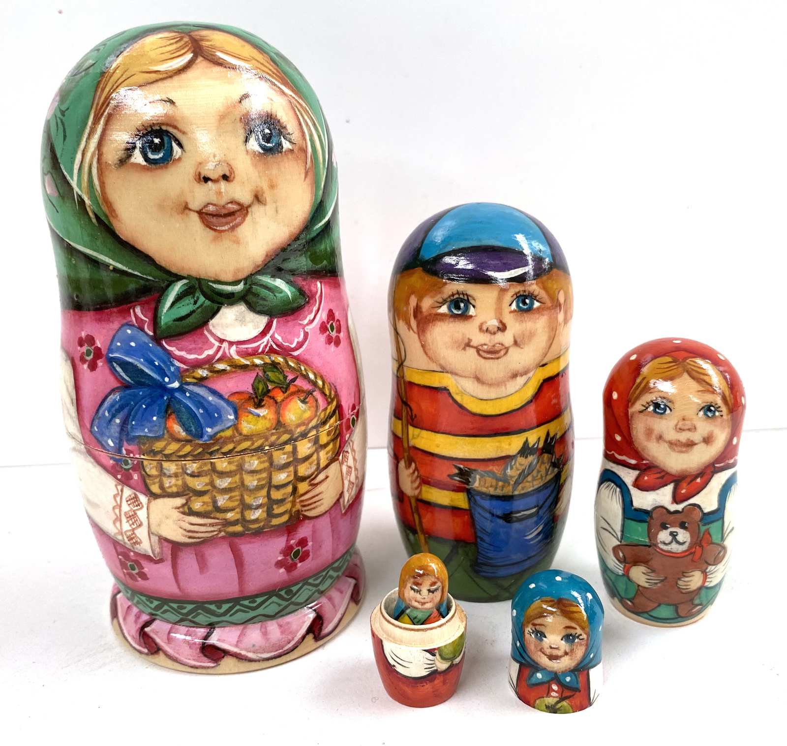 Artist Matryoshka – Autumn Harvest by Belyakova – 5 Nested Set